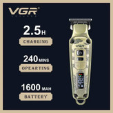 ماشین اصلاح وی جی آر مدل VGR901 با تیغه کربن استیل و برش مستقیم