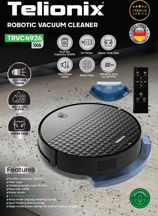 جارو رباتیک تلیونیکس مدل TRVC4926 هوشمند