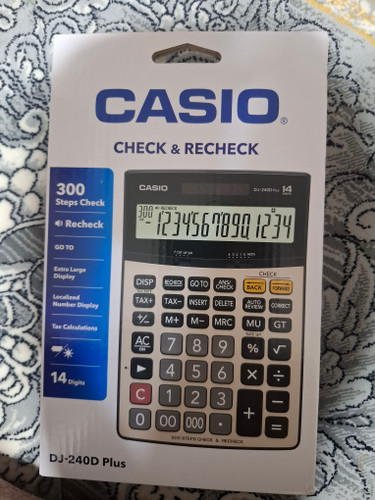 ماشین حساب کاسیو مدل DJ240D Plus