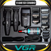 ست ماشین اصلاح حرفهای وی جی آر مدل VGR-V640 S3 رنگ مشکی