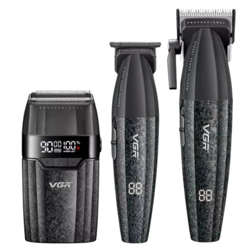 ست ماشین اصلاح حرفهای وی جی آر مدل VGR-V640 S3 رنگ مشکی