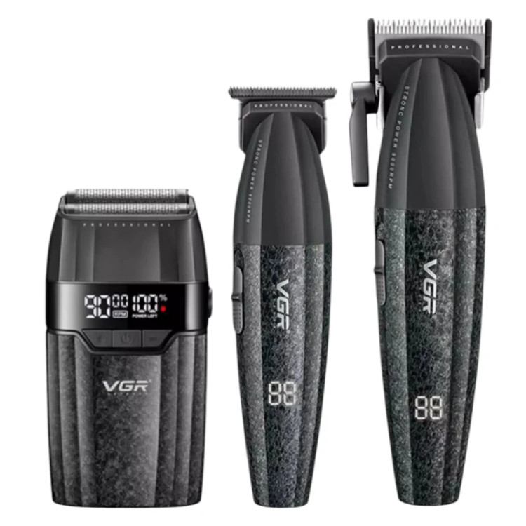 ست ماشین اصلاح حرفهای وی جی آر مدل VGR-V640 S3 رنگ مشکی