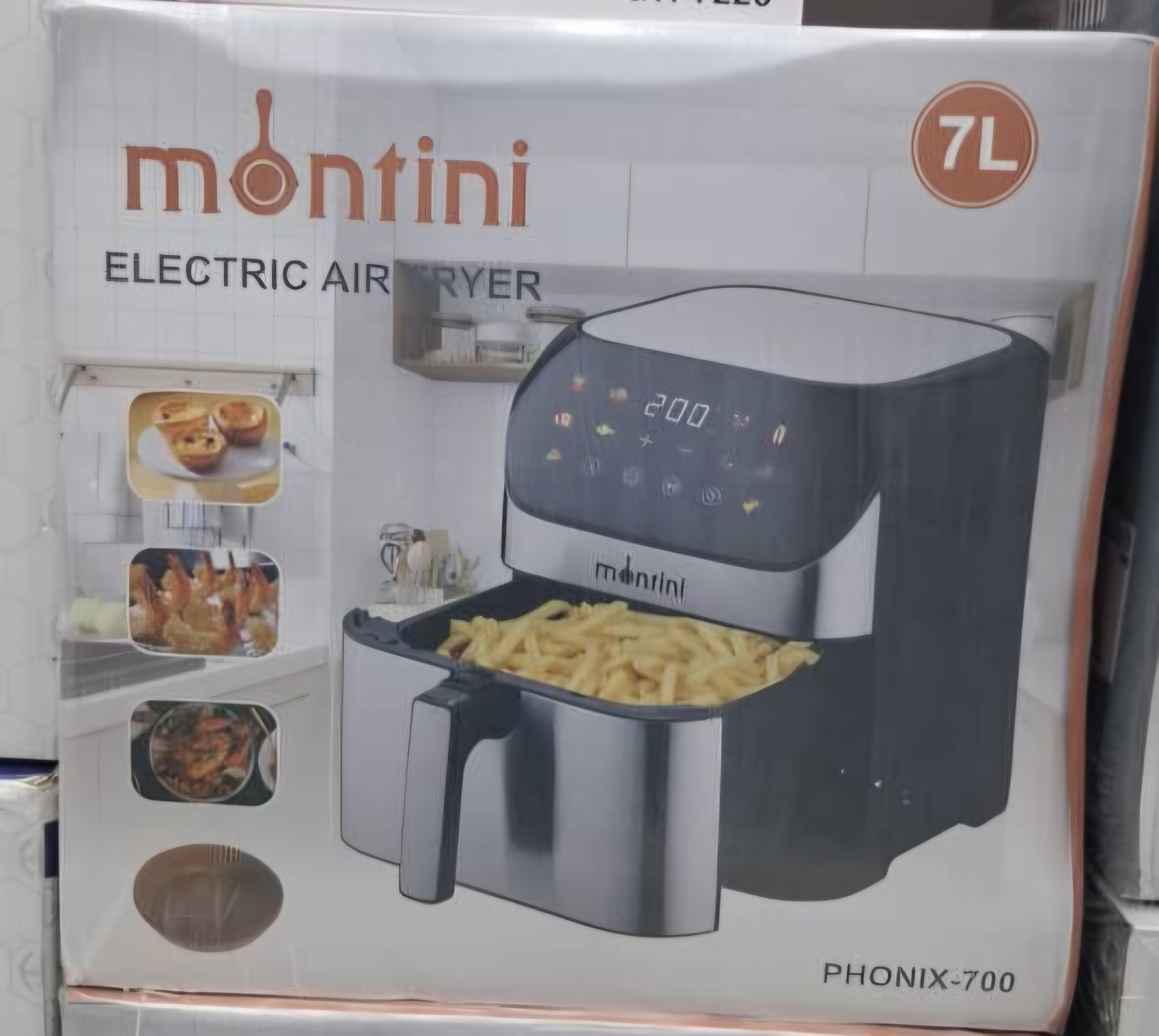 سرخ کن بدون روغن مونتینی مدل PHONIX-700 ظرفیت ۷ لیتر