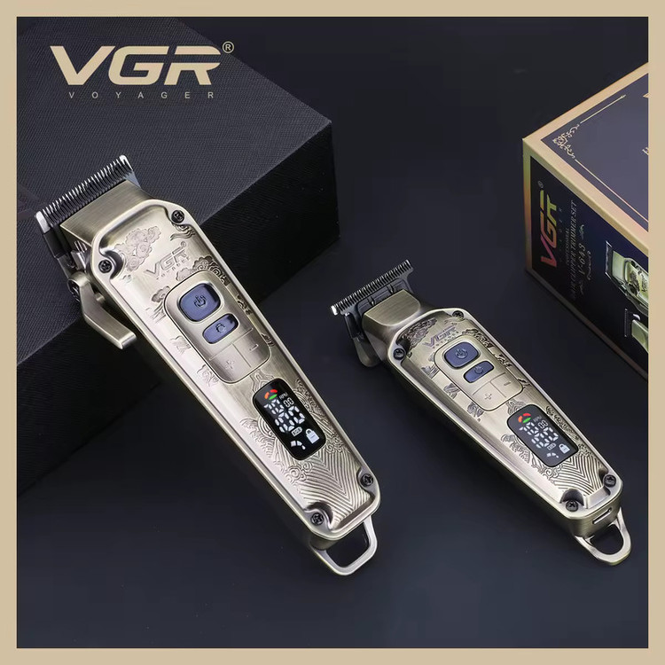 ست ماشین اصلاح حرفهای VGR مدل V-643 شامل موزر و خط زن